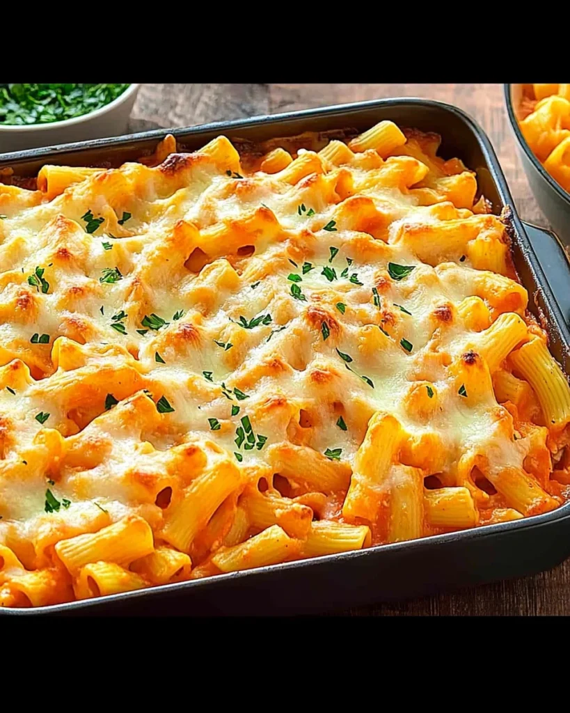 Buffalo Chicken Pasta Bake