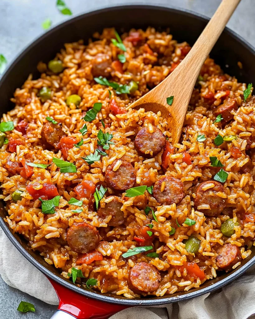 Cajun Rice and Sausage Skillet