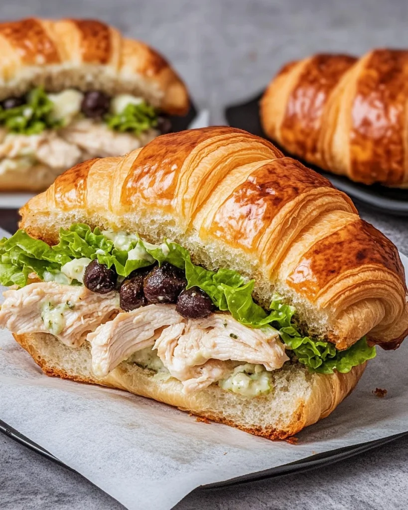 Chicken Caesar Croissant Sandwich