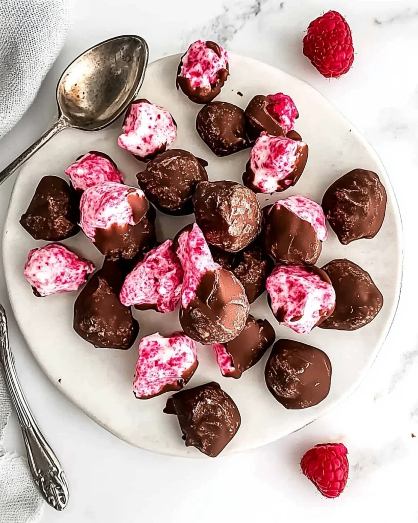 Chocolate Raspberry Yogurt Clusters