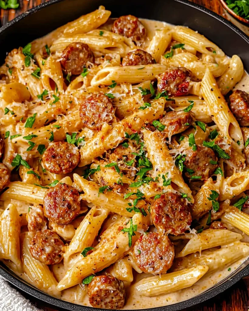 Creamy Cajun Sausage Pasta