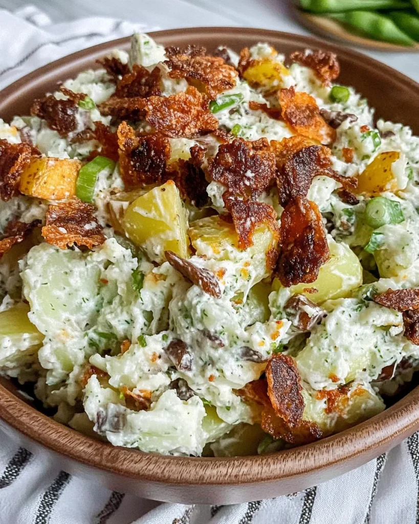 Crispy Smashed Potato Salad