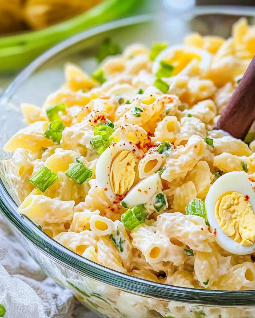 Deviled Egg Pasta Salad