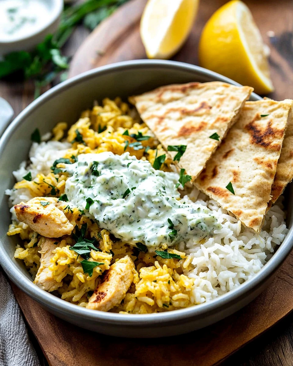 Dump-and-Bake Chicken Tzatziki with Rice