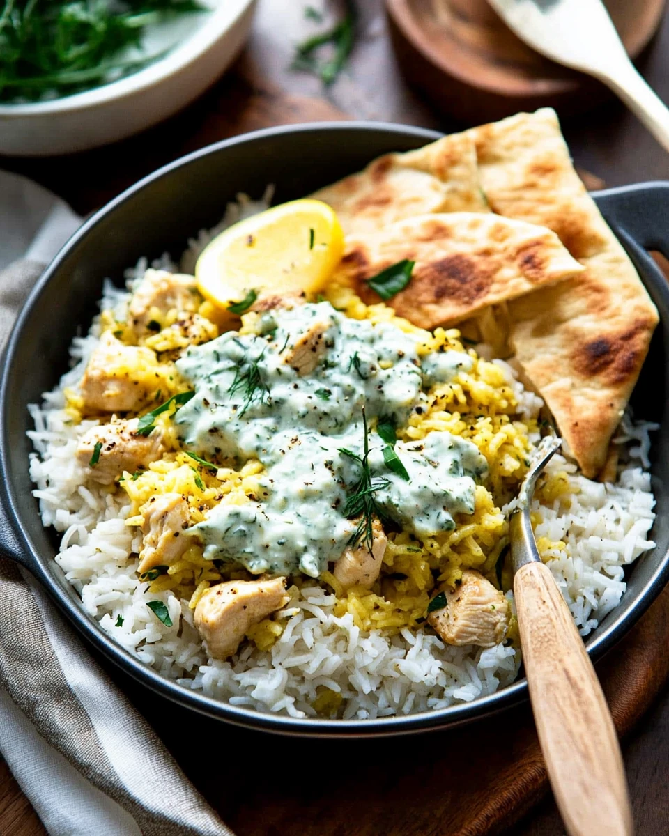 Dump-and-Bake Chicken Tzatziki with Rice