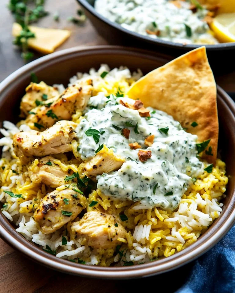 Dump-and-Bake Chicken Tzatziki with Rice