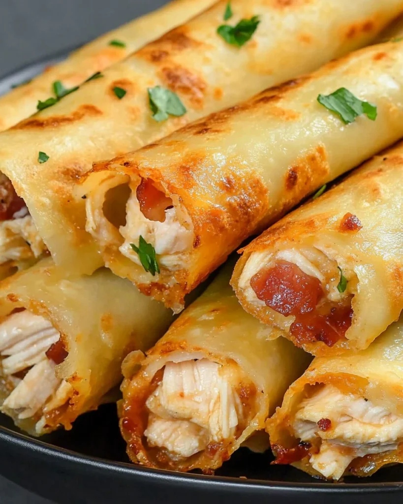 Keto Chicken Bacon Ranch Taquitos