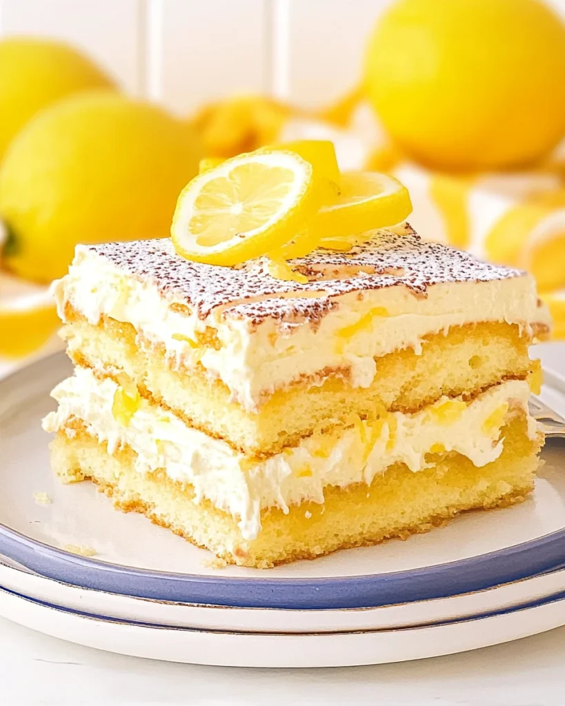 Lemon Tiramisu Cake