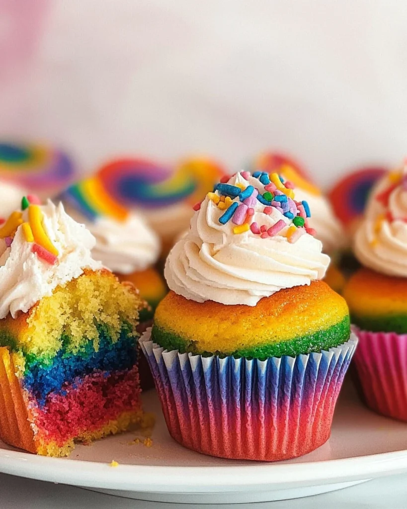 Rainbow Cupcakes