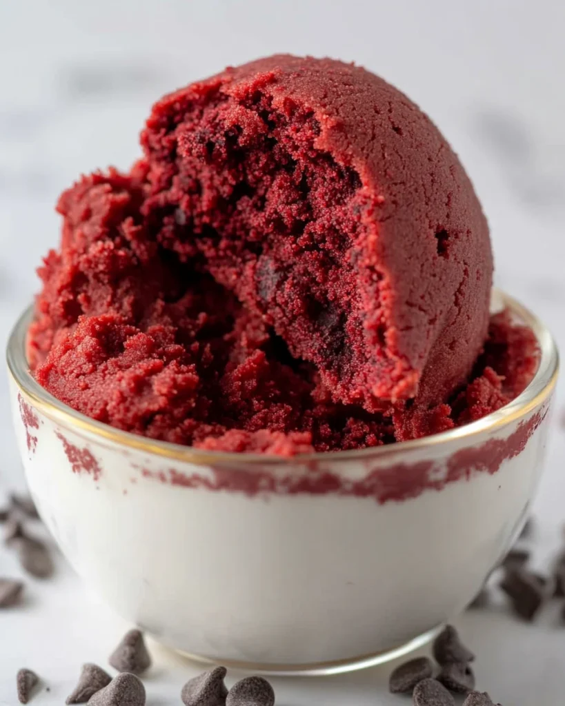 The Best Edible Red Velvet Cookie Dough