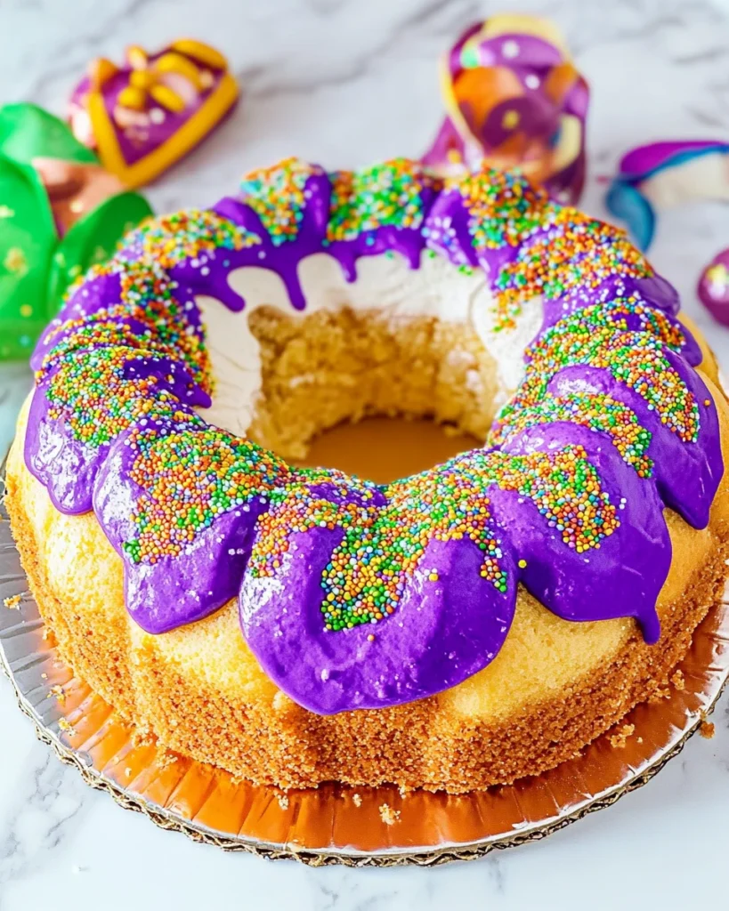 Traditional Louisiana King Cake