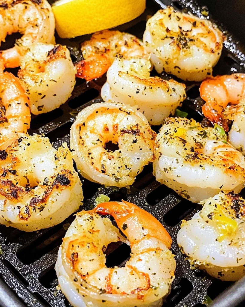 Air Fryer Lemon Garlic Shrimp
