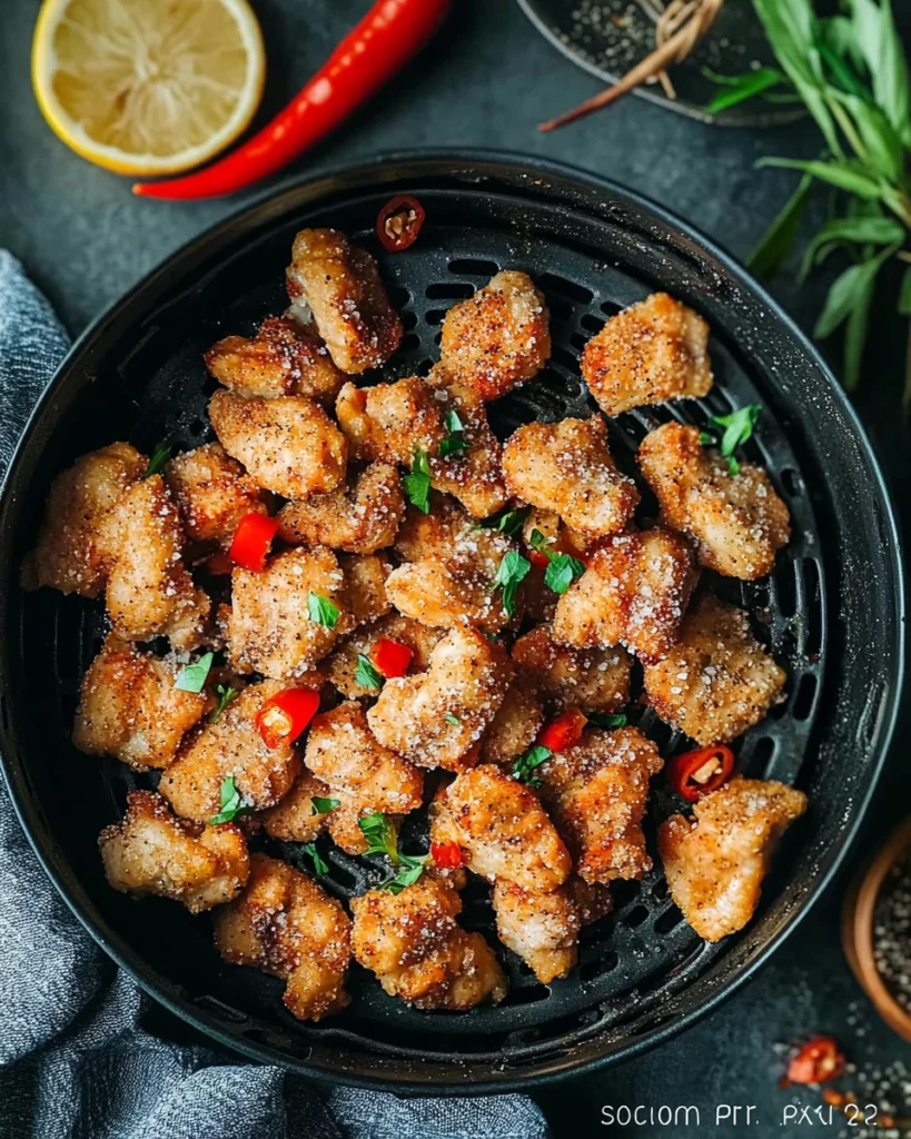 Air Fryer Salt and Pepper Chicken