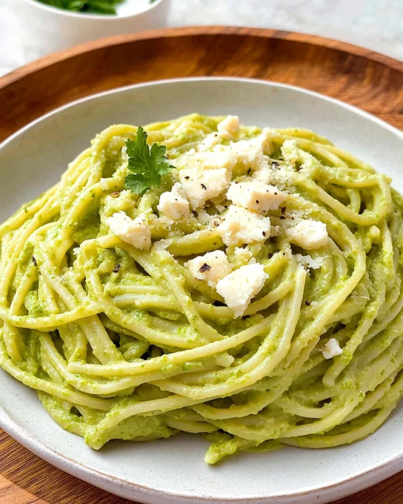 Creamy Green Spaghetti