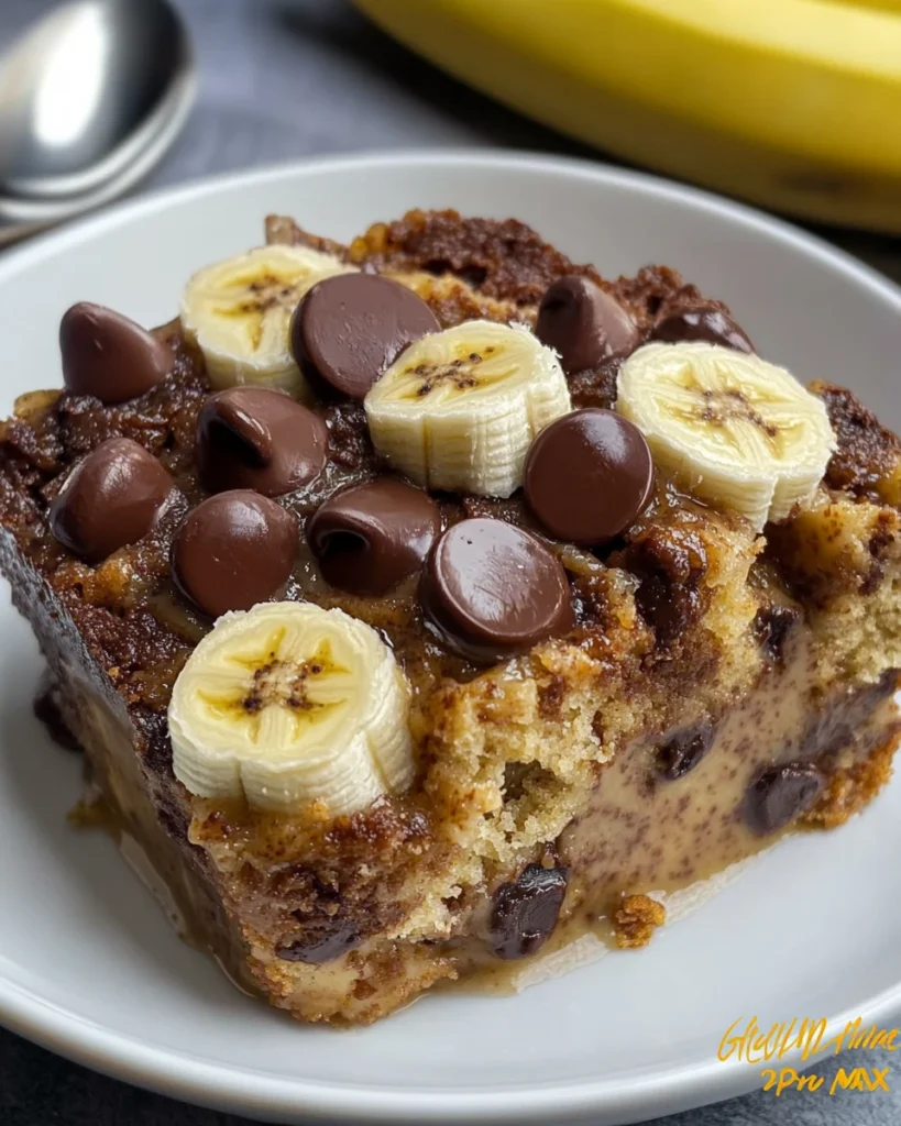 Gluten Free Chocolate Chip Banana Bread Pudding