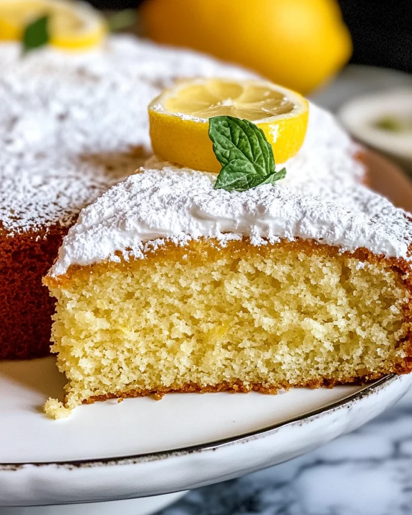 Lemon Olive Oil Honey Cake