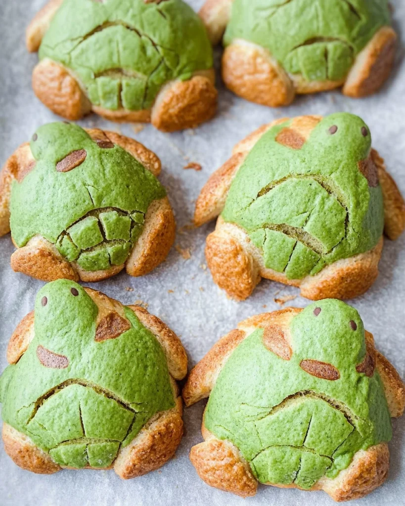 Matcha Milk Bread Turtles