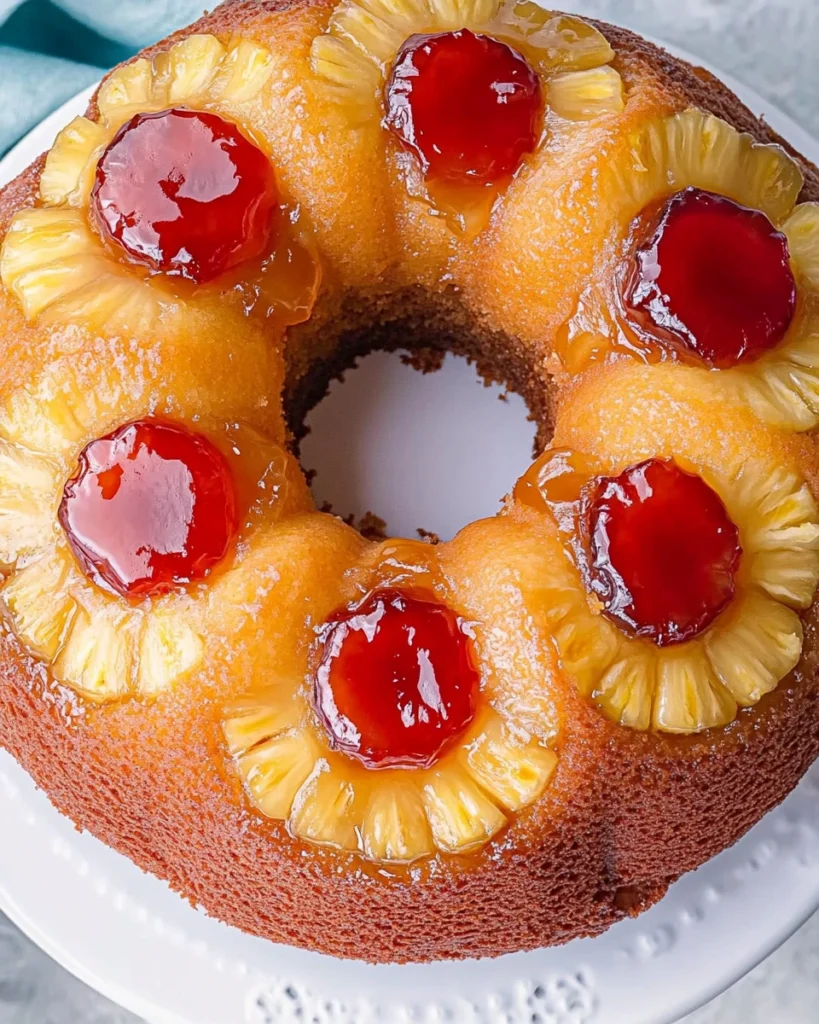 Pineapple Upside Down Bundt Cake