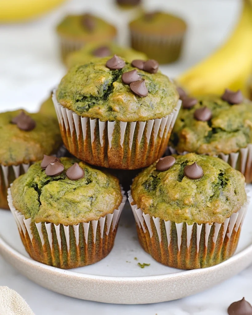 Spinach Banana Muffins
