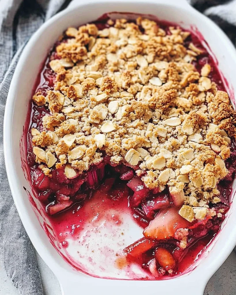 Strawberry Rhubarb Crisp