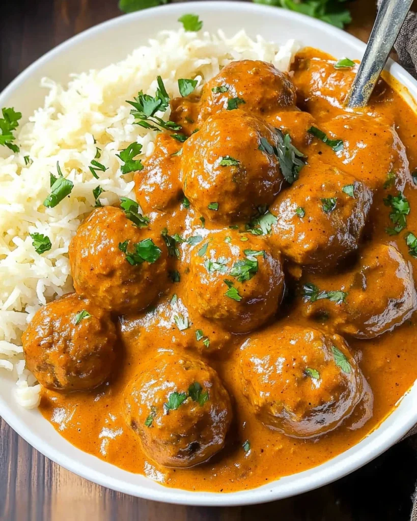 Tikka Masala with Spiced Meatballs
