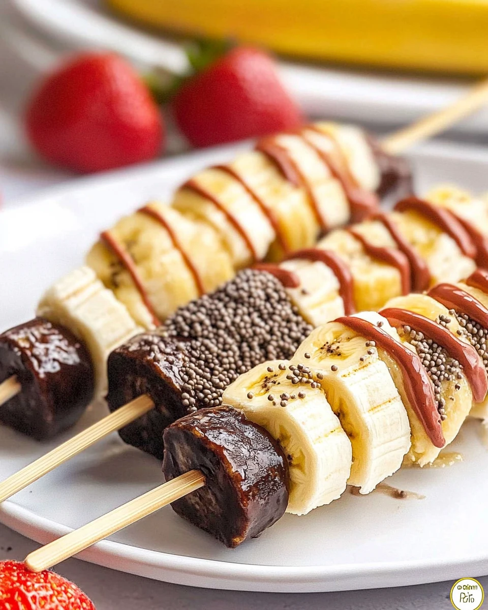 Banana Split Dessert Kabobs