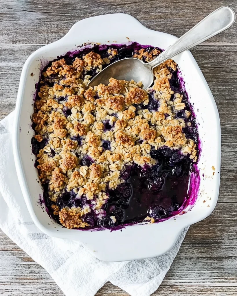 Blueberry Rhubarb Crisp