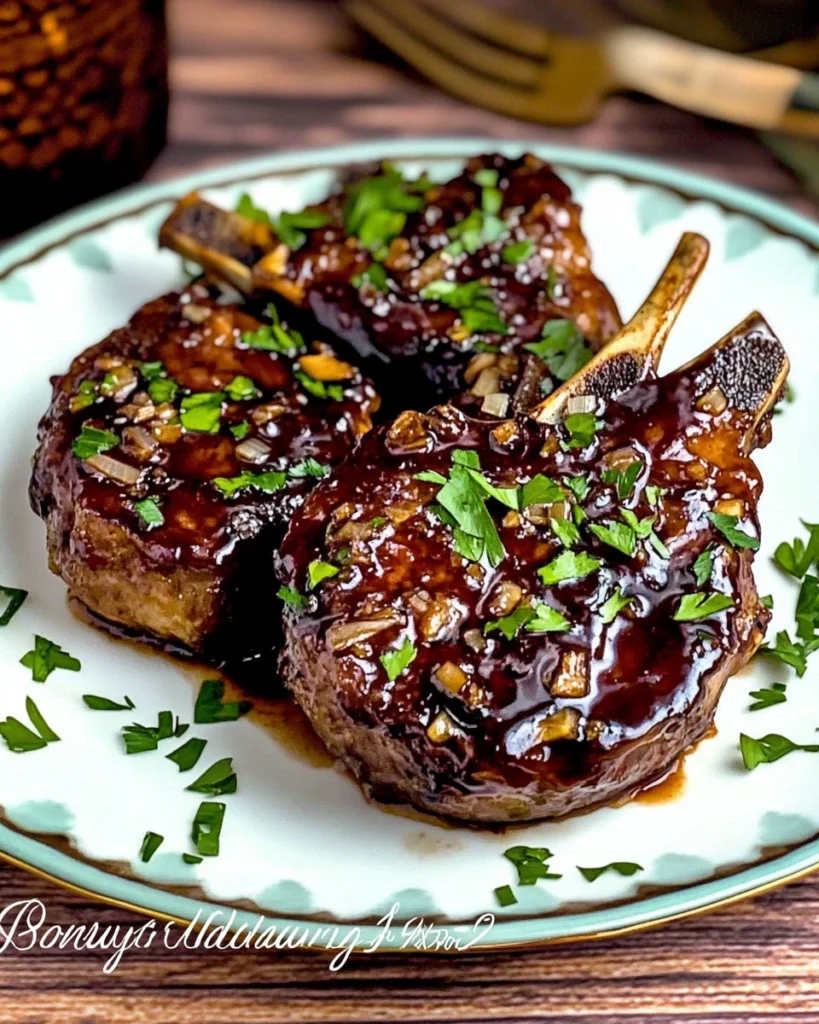 Bourbon Glazed Pork Chops
