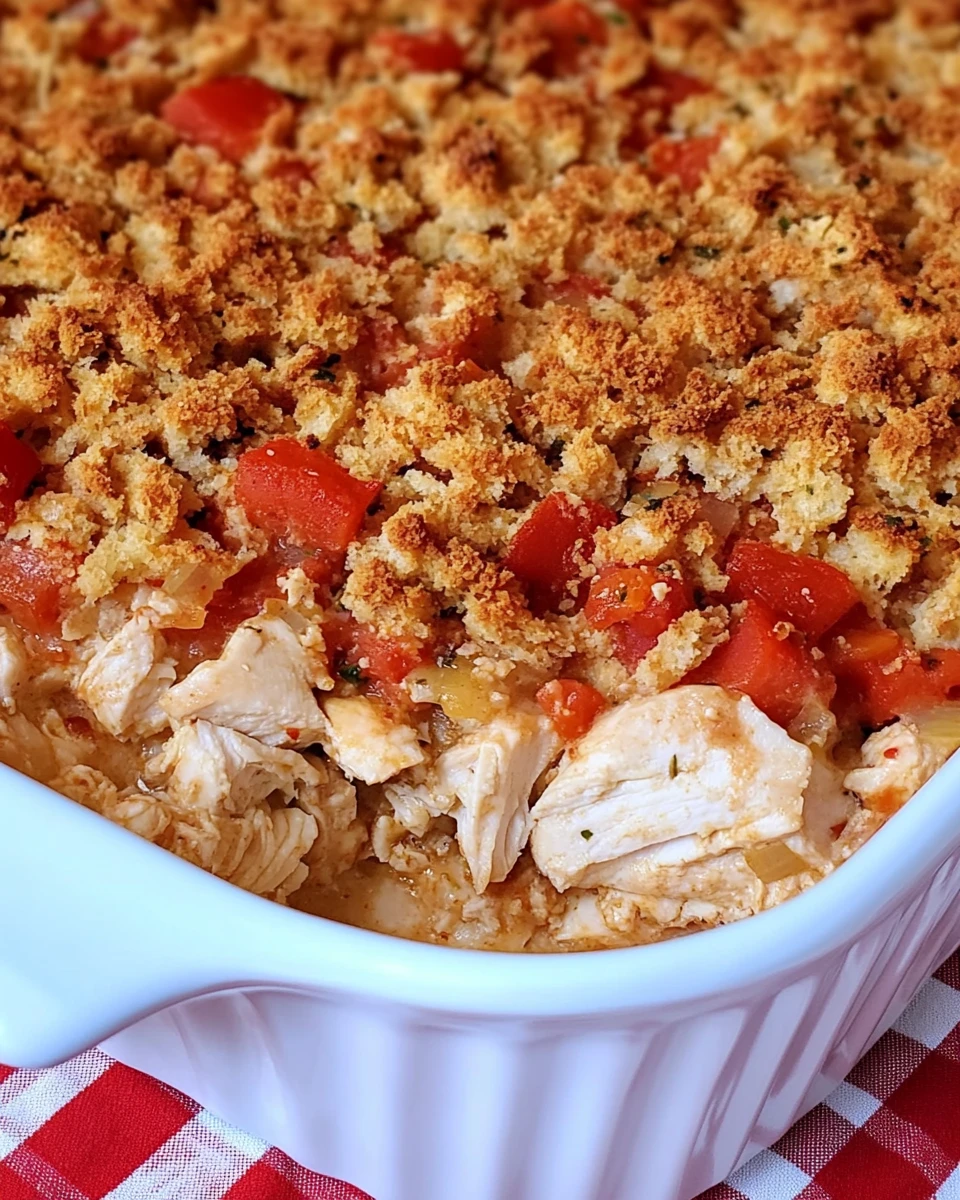 Bruschetta Chicken or Turkey Casserole