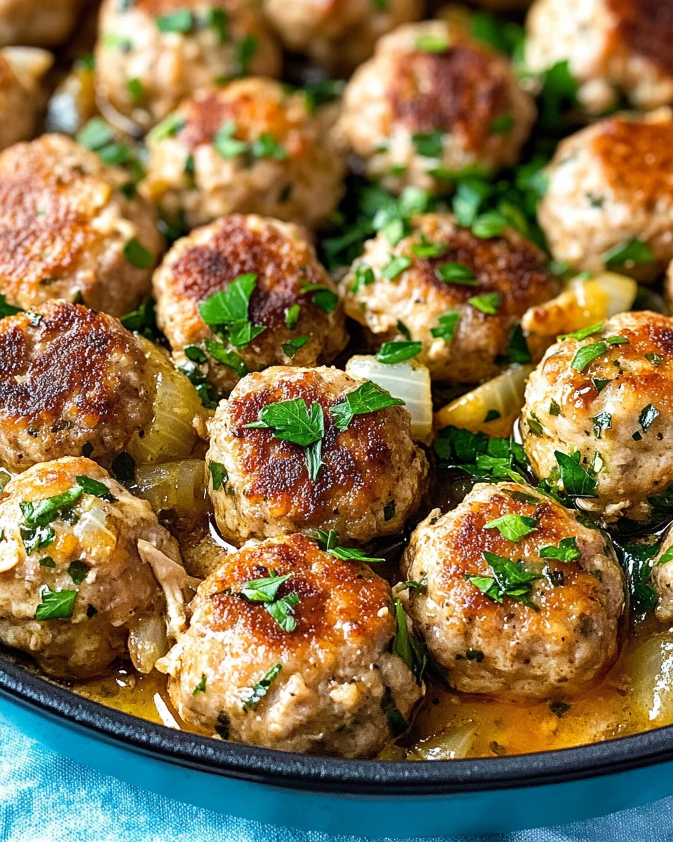 Chicken Piccata Meatballs