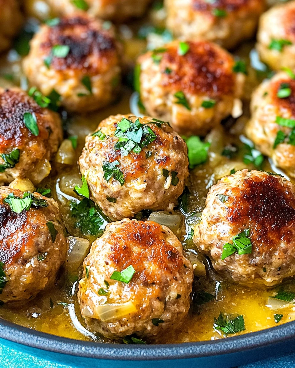 Chicken Piccata Meatballs