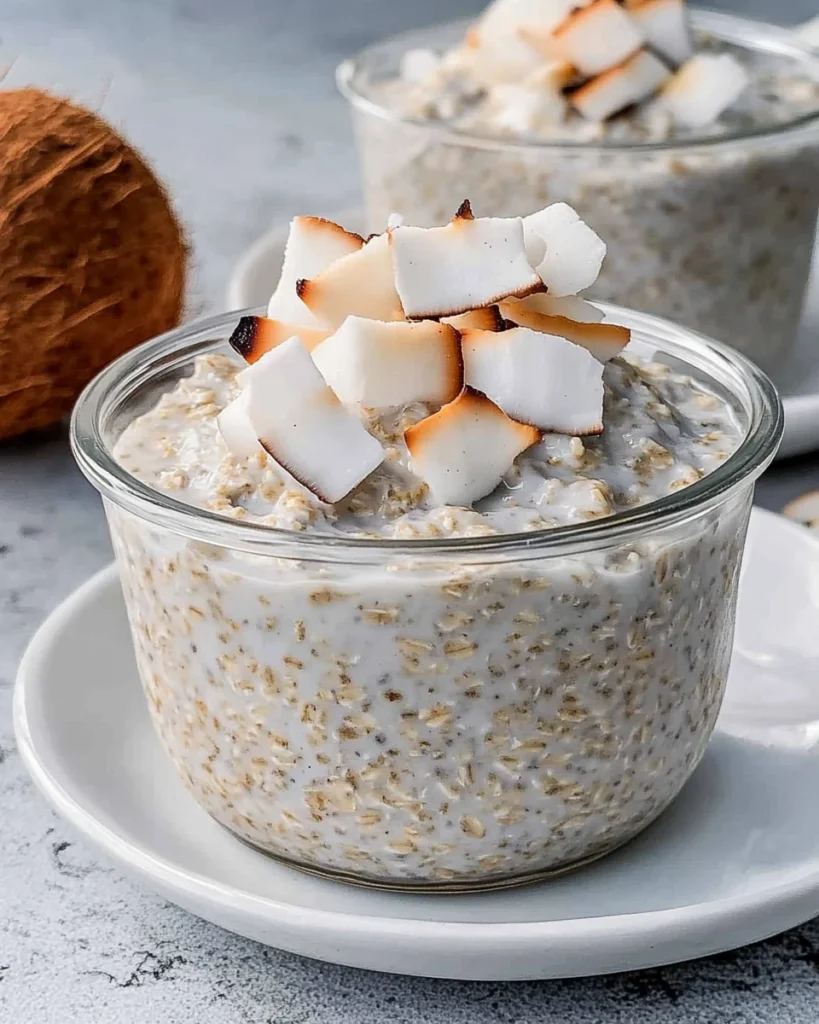 Coconut Cream Pie Overnight Oats