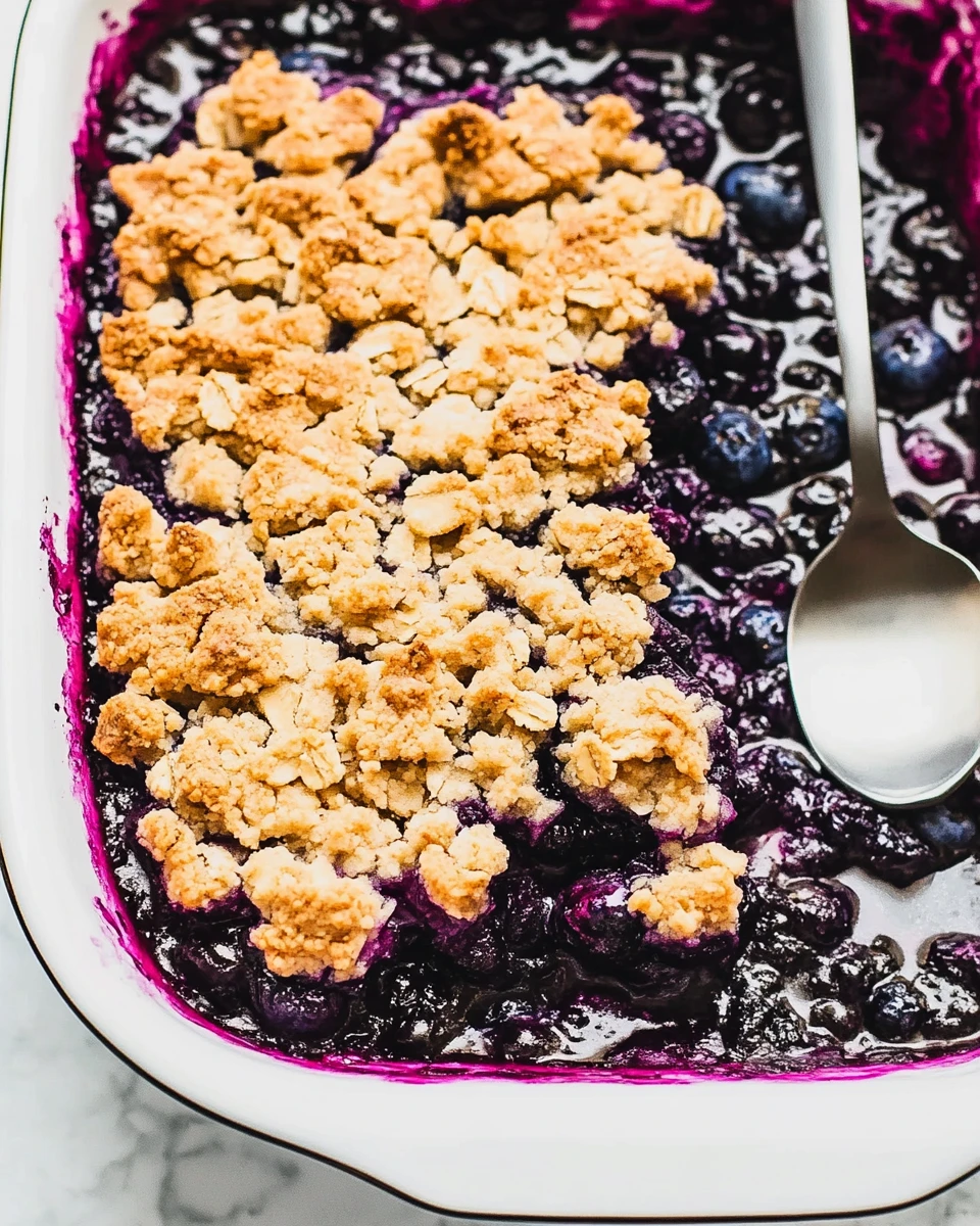 Easy Blueberry Crisp