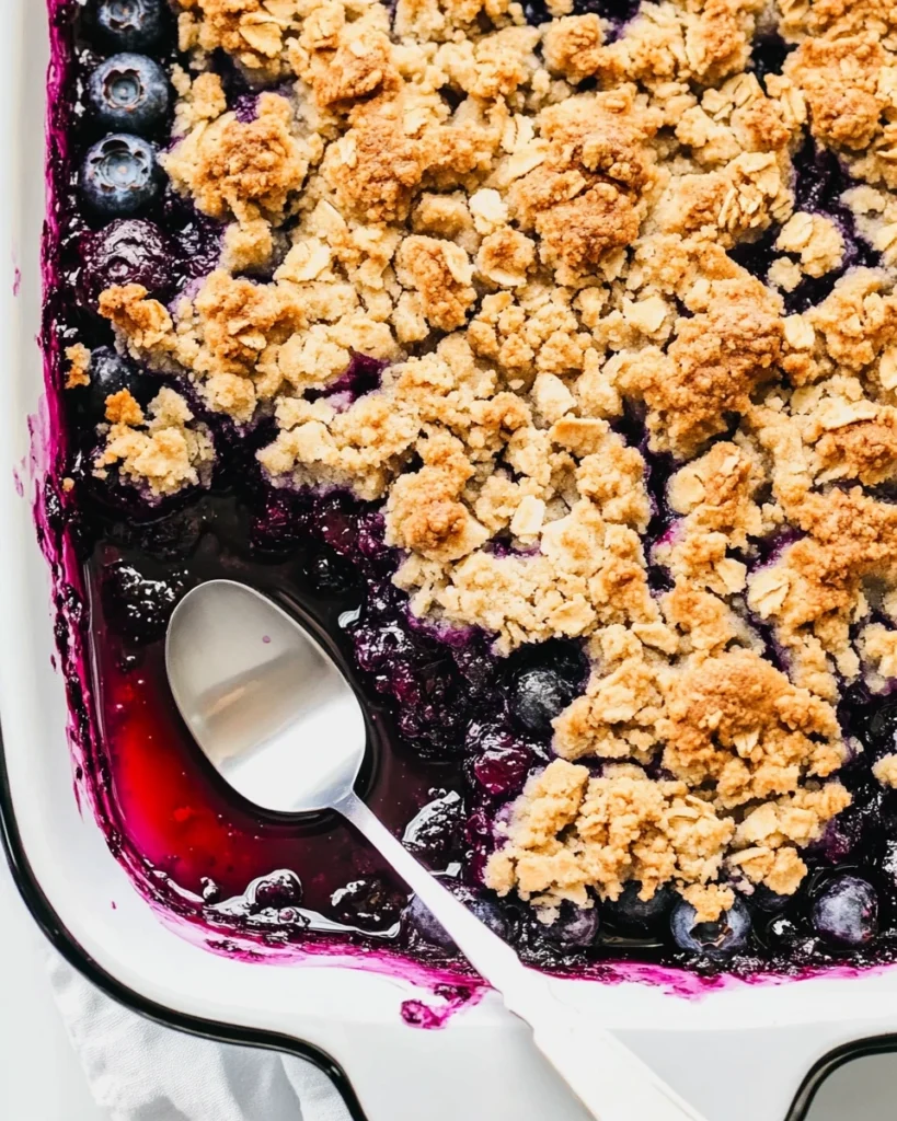 Easy Blueberry Crisp