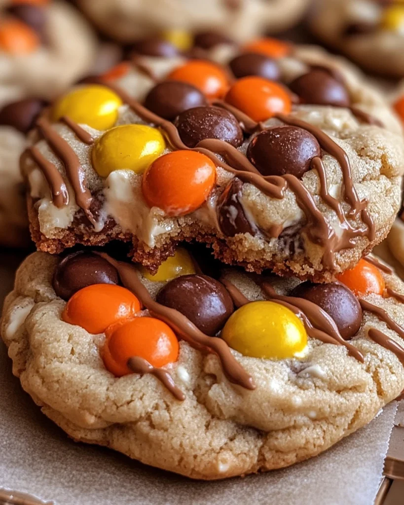 Gooey Reese’s Cheesecake Cookies