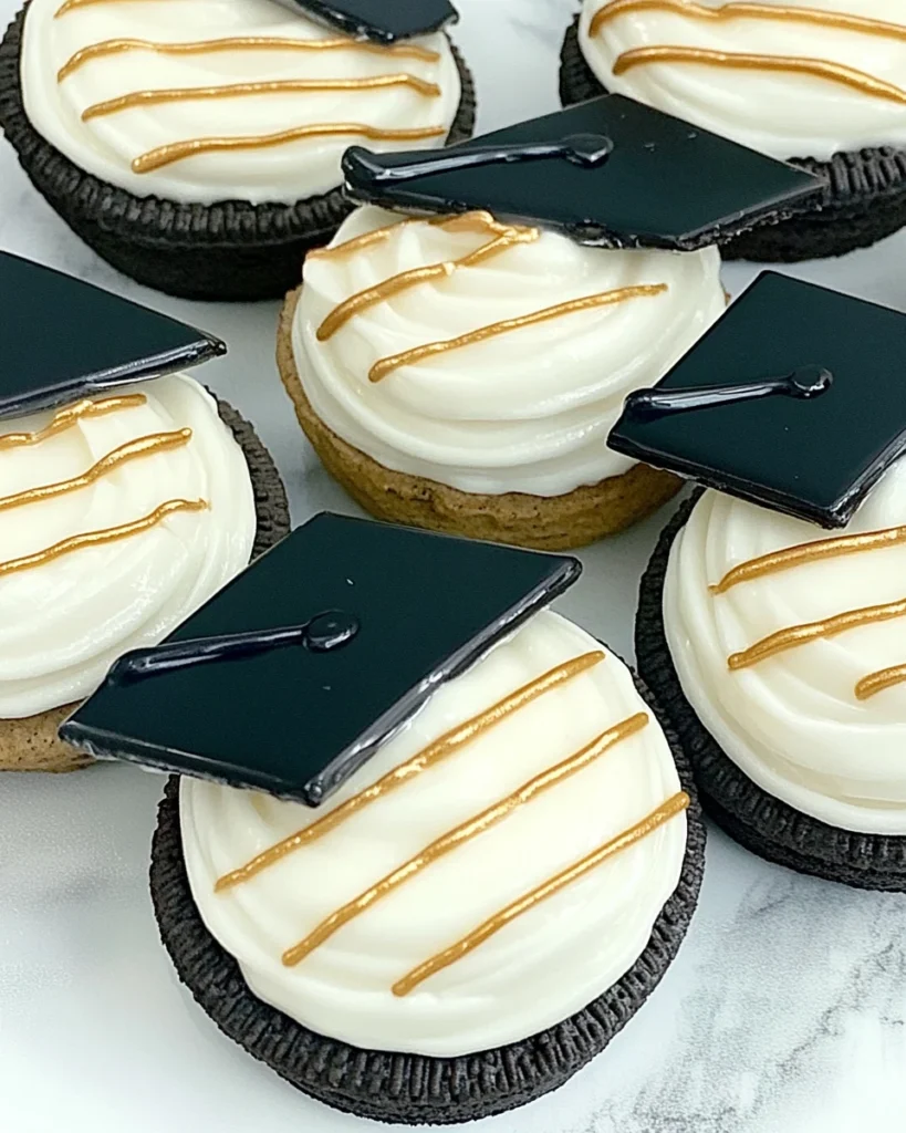 Graduation Cap Oreos