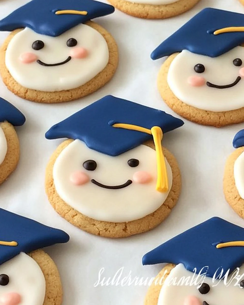 Graduation Cookies - Cute Smiling Graduates