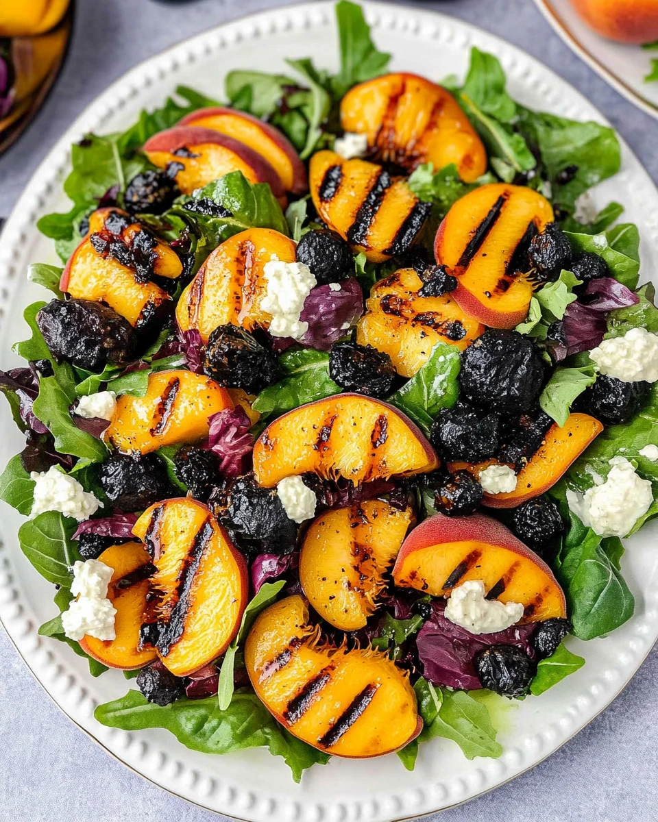Grilled Peach Salad