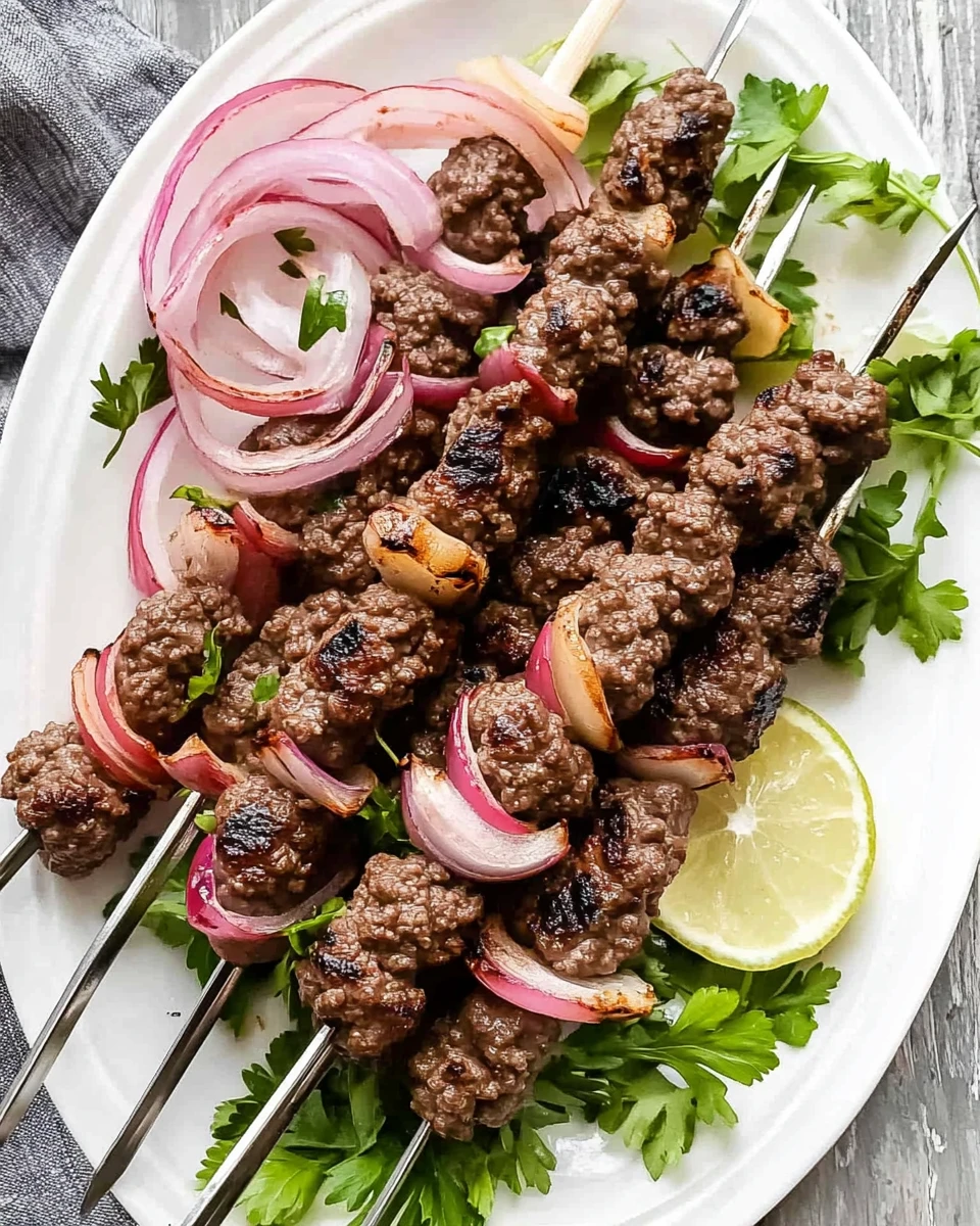 Ground Beef Kabobs