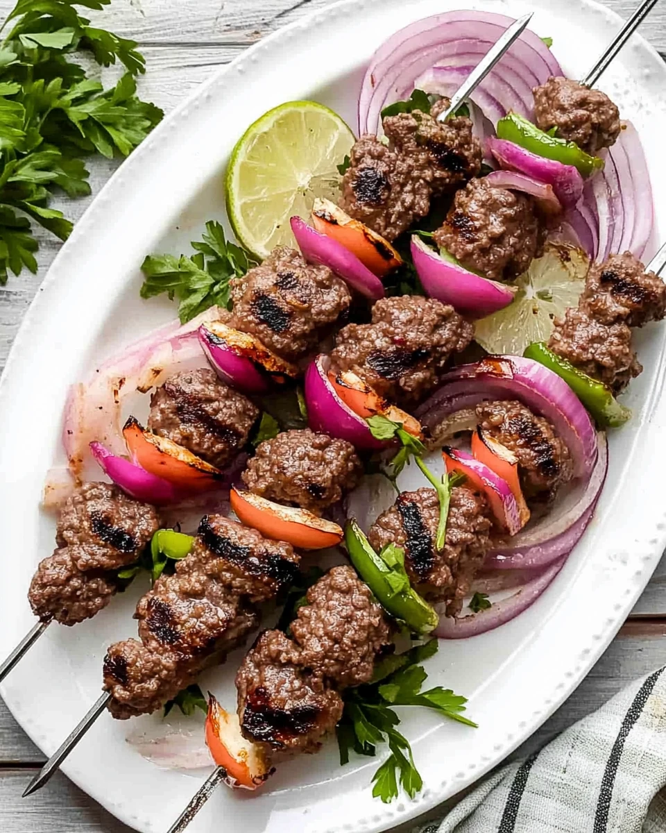 Ground Beef Kabobs
