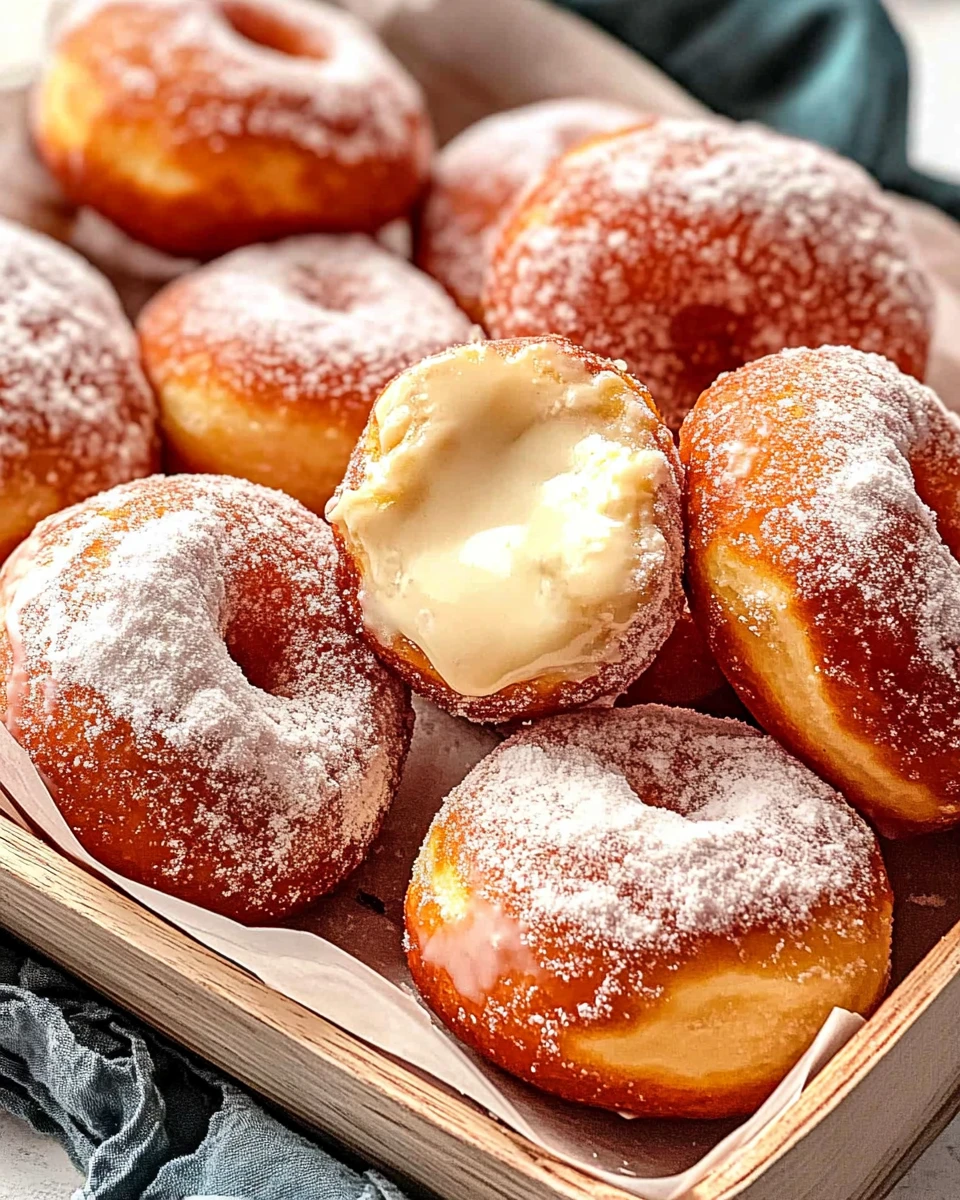 Homemade Custard Donuts