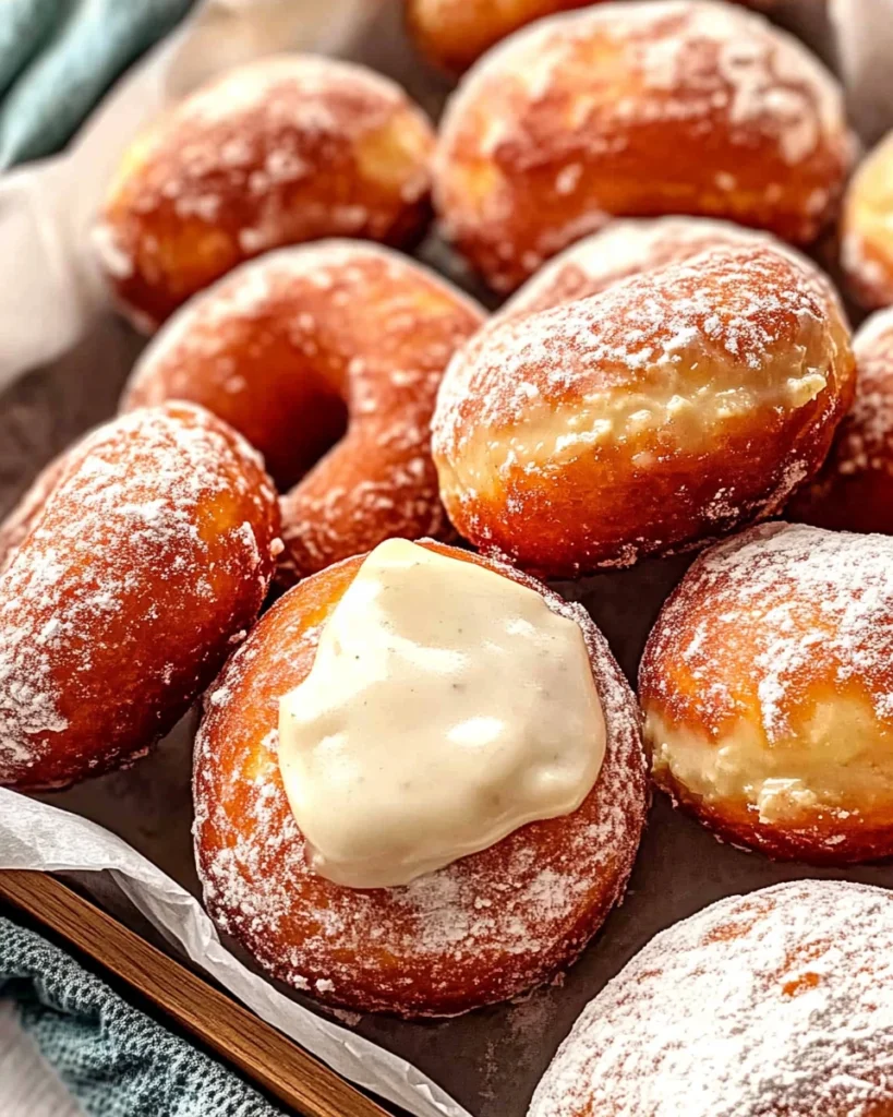 Homemade Custard Donuts