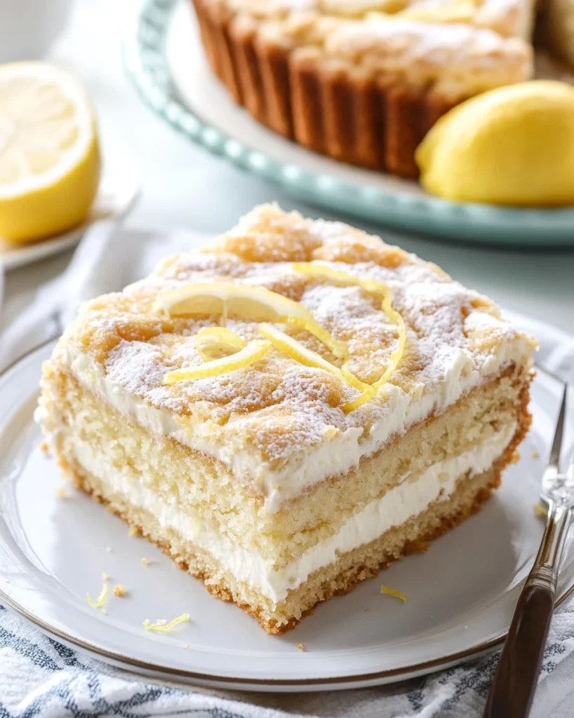 Lemon Cream Cheese Coffee Cake