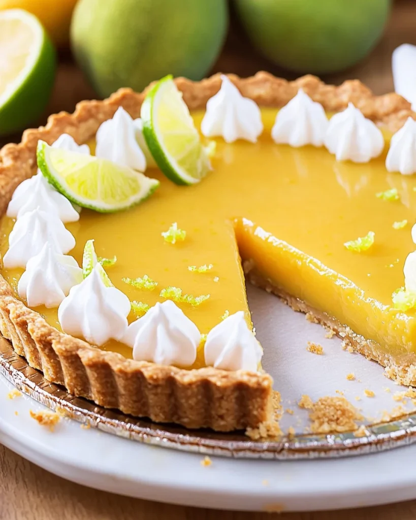 Mango Key Lime Tart