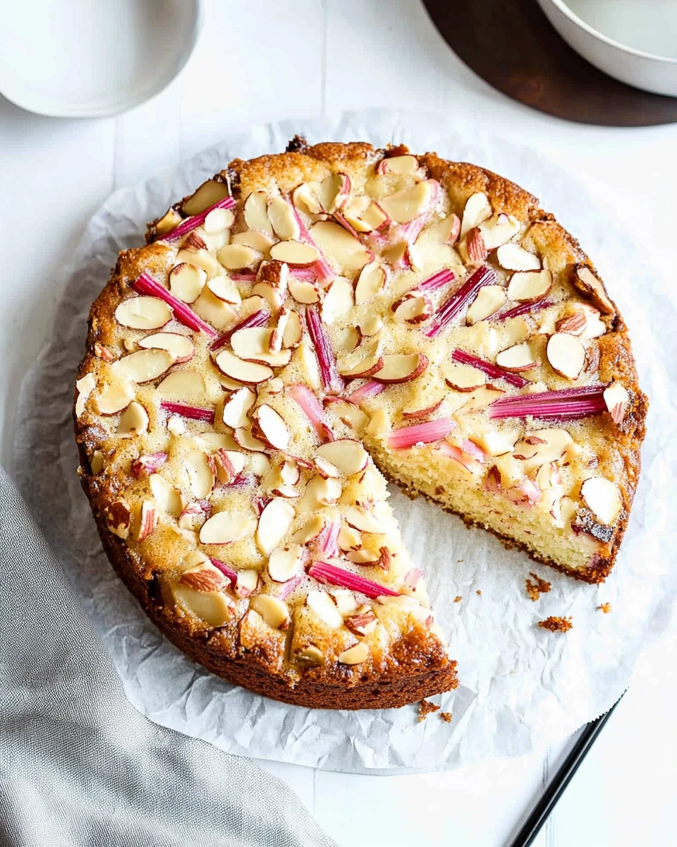 Norwegian Rhubarb and Almond Cake