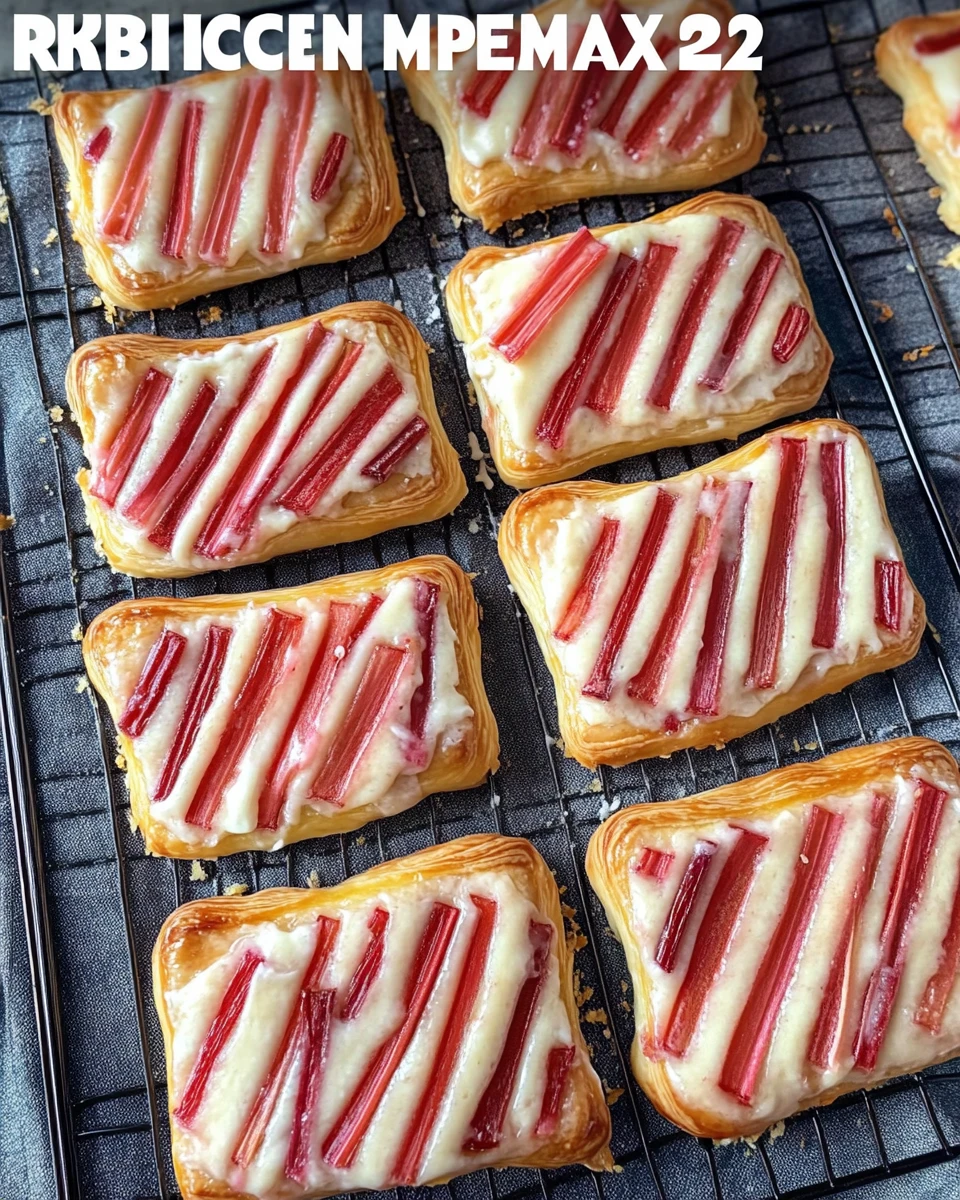 Rhubarb Cream Cheese Danish