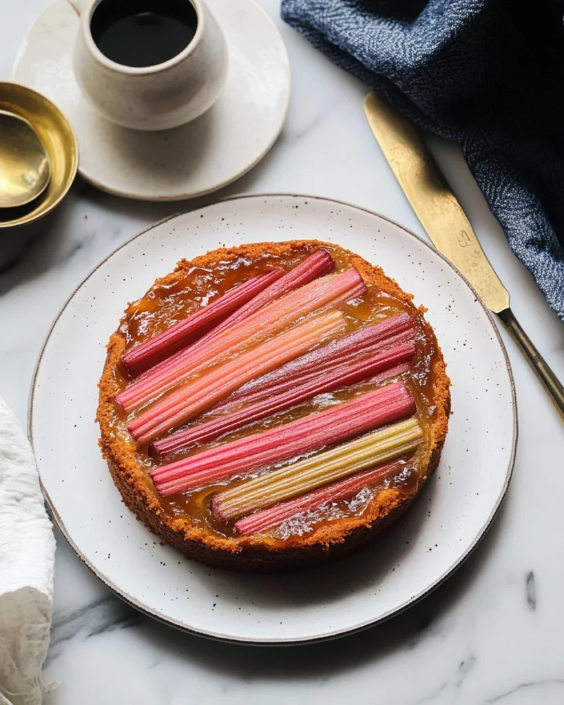 Rhubarb Upside Down Cake