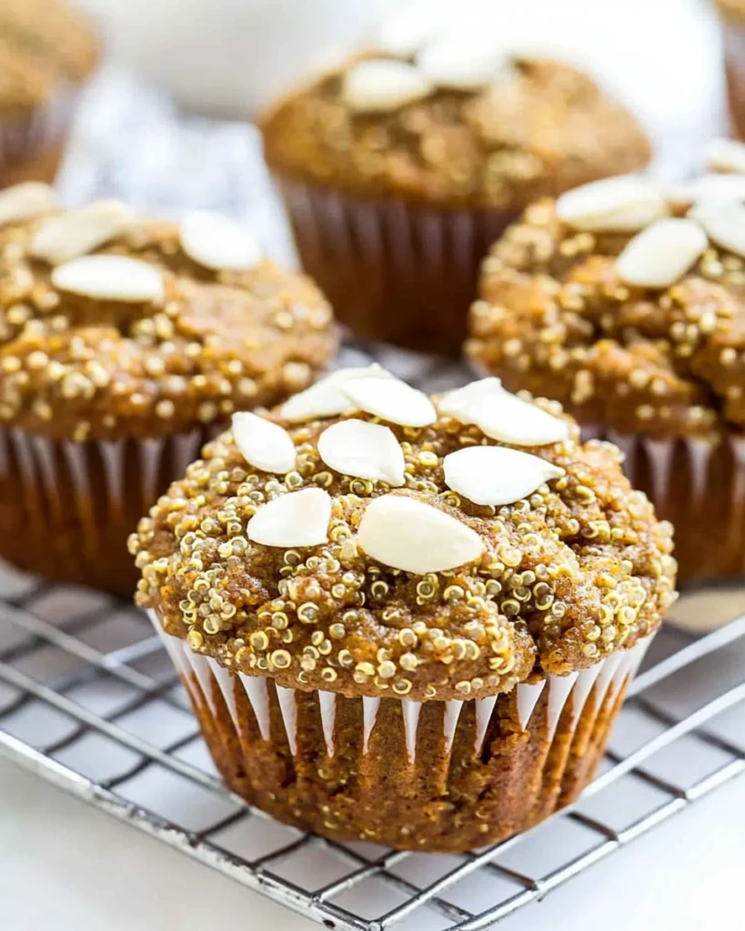 Skinny Pumpkin Quinoa Muffins