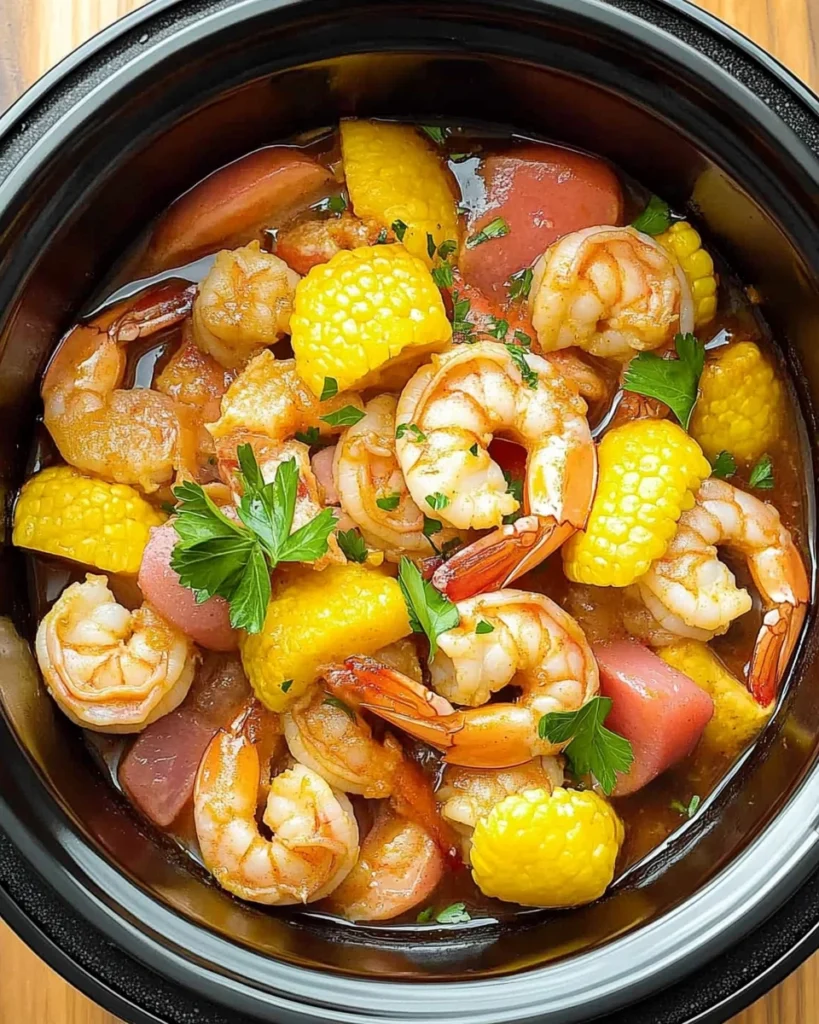 Slow Cooker Shrimp Boil