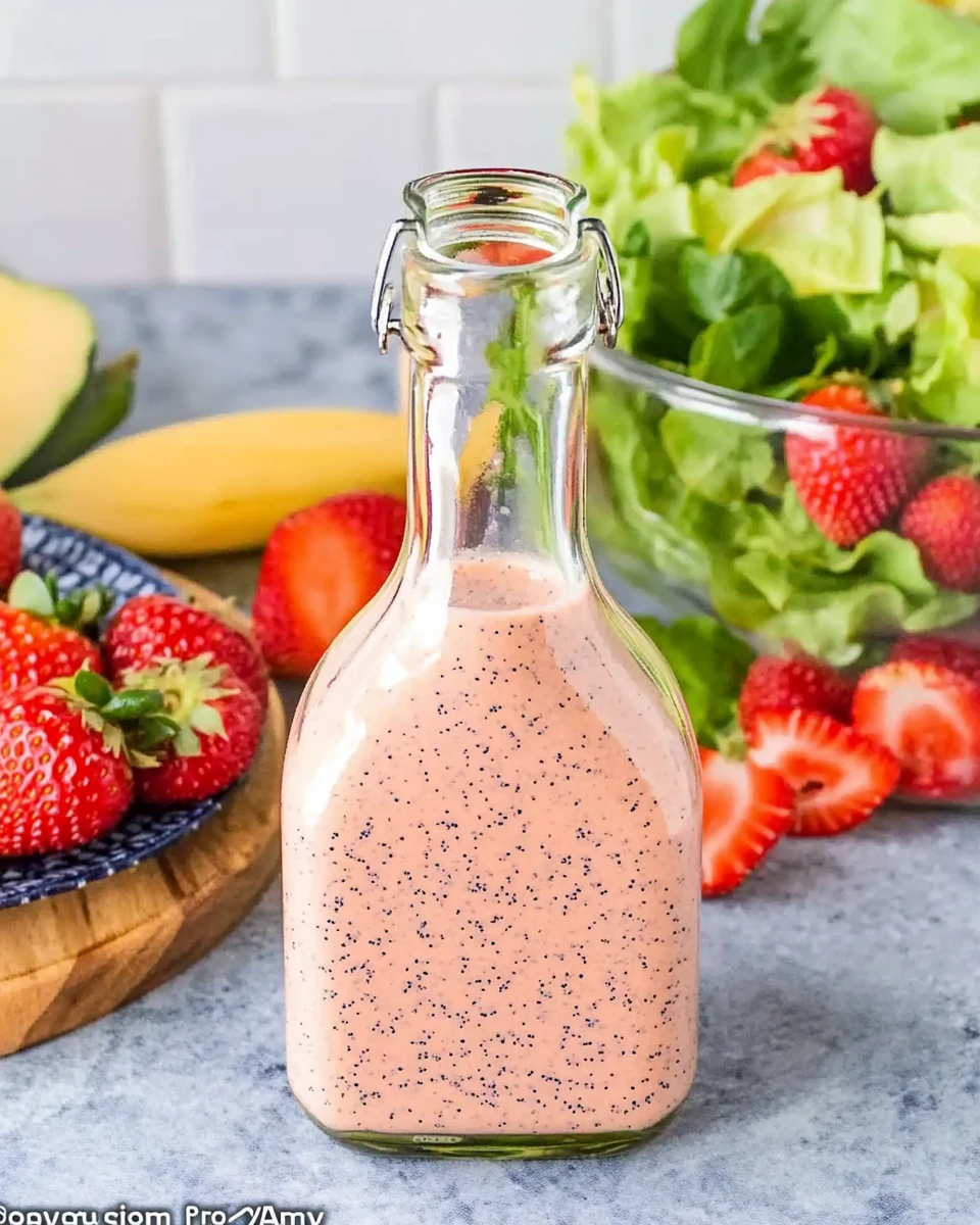 Strawberry Poppy Seed Salad Dressing
